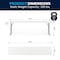 Flash Furniture Rectangle Fold Training Table, Wht, 18X96, 18" W, 96" L, 29" H, Plastic Top, White DAD-YCZ-244-2-GW-GG - alternate 10